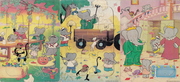 3 puzzles bois - Babar Characters